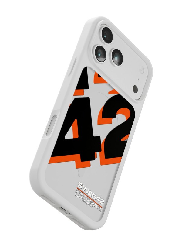 SWAG42 — oversized graphic case, 3D render