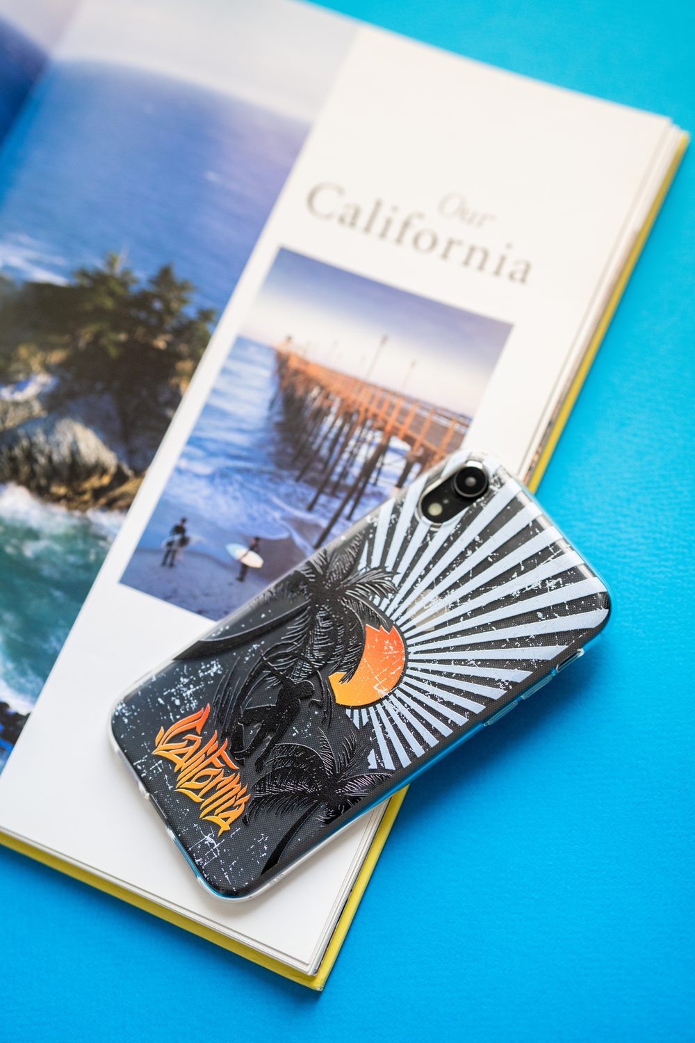 California collection case on a magazine
